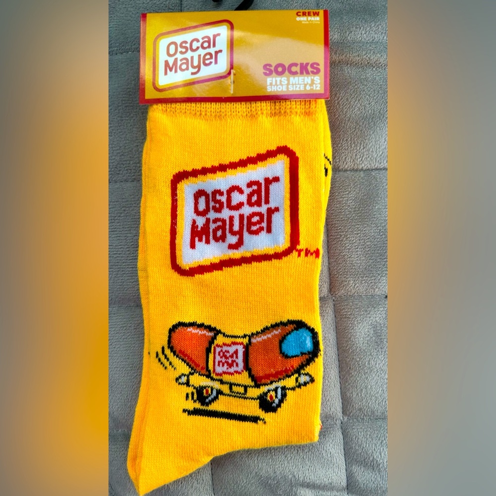 Oscar Mayer men’s socks.